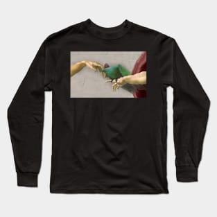 Michelangelo Male Eclectus Parrot Long Sleeve T-Shirt